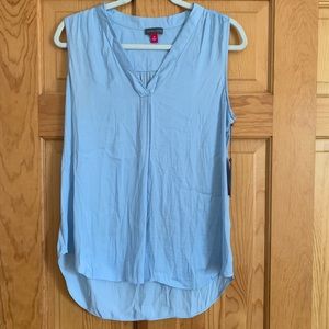 VINCE CAMUTO never-worn sleeveless sky blue top